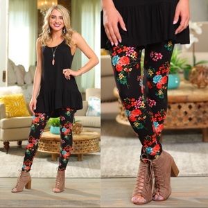 🎈SALE🎈5★★★★★Rated Colorful Floral Print Leggings